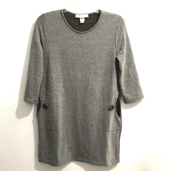 Love Kuza Vintage Made in USA Sweatshirt Dress Tunic - Picture 1 of 6